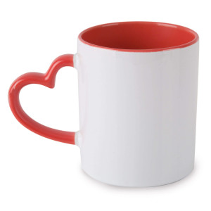 Taza con Asa en Forma de Corazón 2