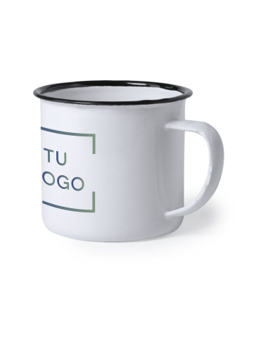 TAZA METÁLICA BLANCA