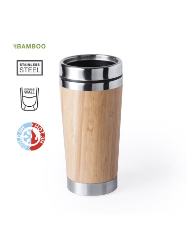 Vaso térmico de bambú