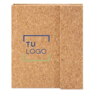 Cuaderno magnético de corcho con marcadores