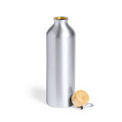 Botella de aluminio 800 ml con tapón de bambú