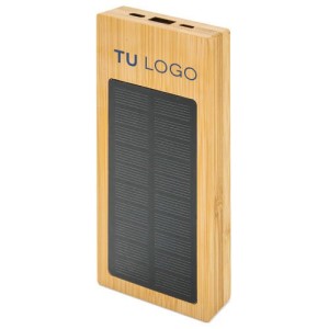 Power bank de bambú solar