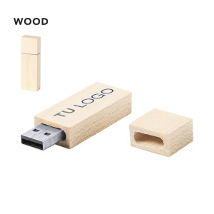 Memoria USB de madera