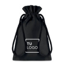 Saquito de Algodón Negro  | Bolsita de algodón para Regalo