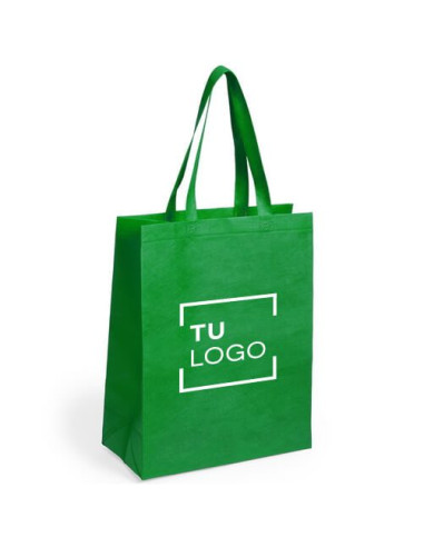 Bolsa de non woven con fuelle de colores