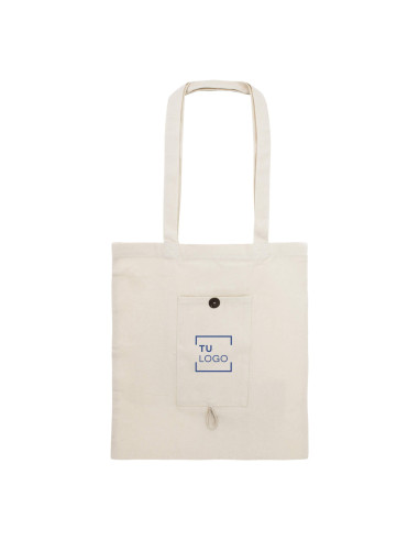 Bolsa de algodón plegable | Bolsa de algodón con bolsillo