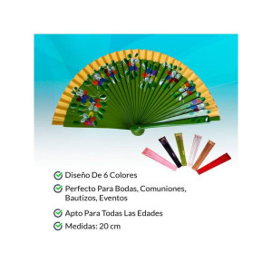 Abanico para Bodas Pintado a Mano 2