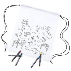 Mochila infantil para colorear