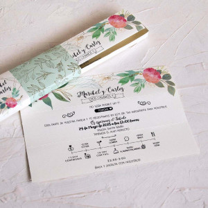 Invitación de Boda en Estuche de Presentación 2