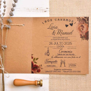 Invitación de Boda con Fotografía 2