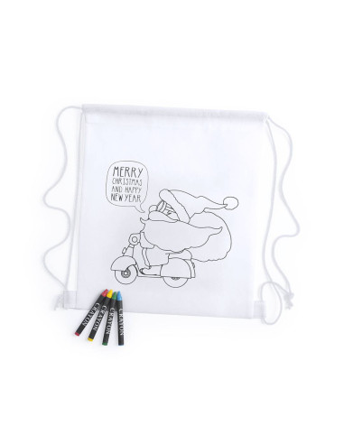 Mochila navideña para pintar