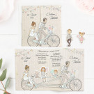 Invitación de boda con hijos