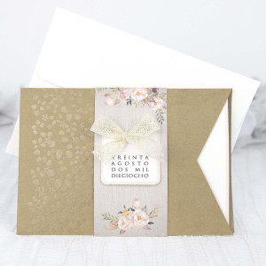 Invitación de Boda con Lacito