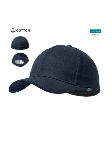 Gorra de algodón peinado y spandex