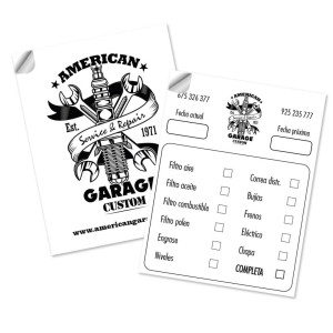 Pegatina Adhesiva para Coche | Pegatinas Cambio de Aceite 2