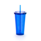 Vaso con pajita de colores