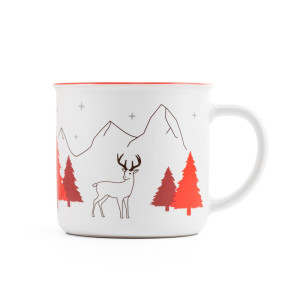 Taza de Navidad con Reno | Tazas Personalizadas de Navidad
