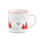 Taza de Navidad con reno