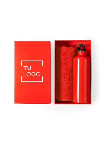 Caja de Regalo con Bidón + Toalla Deportiva