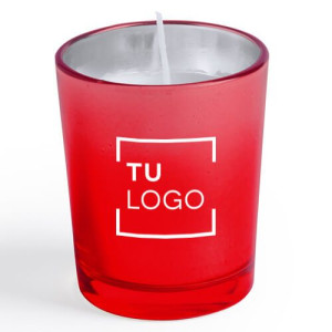 Vela personalizada en soporte de vidrio para el hogar, velas de tarro de  Navidad personalizadas con tapa de madera, regalo personalizado para boda