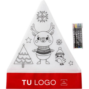 Gorro Navideño para Colorear | GORROS DE PAPÁ NOEL