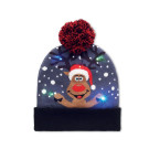 Gorro navideño con luces LED