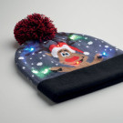 Gorro navideño con luces LED