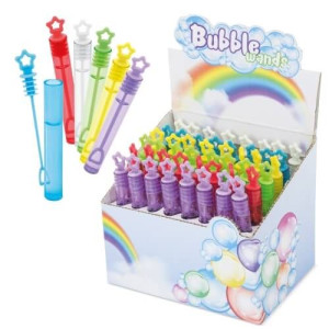 Pack de 48 Mini Pomperos con Mango de Estrella - ¡Diversión en Cada Burbuja!