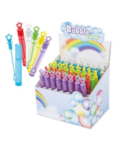 Pack de 48 Mini Pomperos con Mango de Estrella - ¡Diversión en Cada Burbuja!