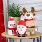 Peluches Infantiles Navideños ?  Papá Noel, Reno y Muñeco de Nieve
