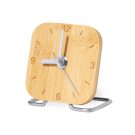 Reloj de bambú para escritorio