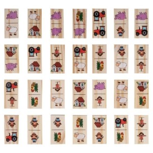 Juego de dominó infantil | Dominó de madera para niños 2