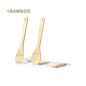 Set de ensalada de bambú
