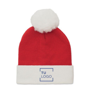 Gorro de papá noel de punto y PET