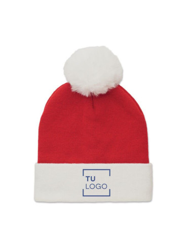 Gorro de papá noel de punto y PET