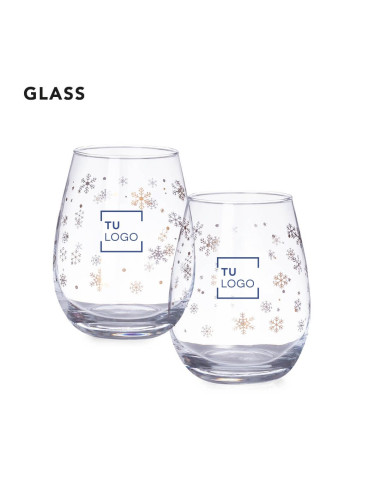 Vasos navideños copo de nieve