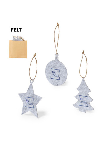 Set de adornos navideños