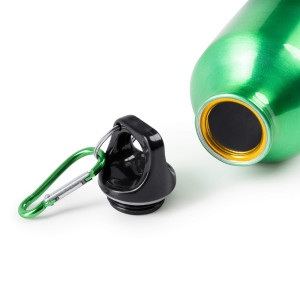 Bidón de Aluminio Reciclado Personalizado con Mosquetón 2