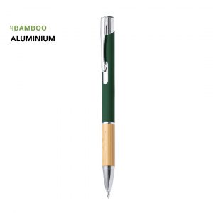 Bolígrafo de aluminio y bambú