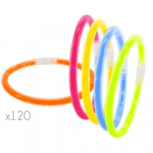 Pack de 120 Pulseras de Neón: Brilla con Estilo en tus Celebraciones