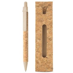 Bolígrafo de corcho con funda | Bolígrafo Ecológico con funda 2