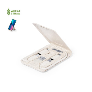 Set de Cables Cargadores para Smartphones de Fibra de Trigo