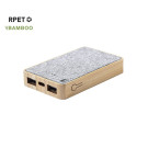 Power bank de RPET y bambú