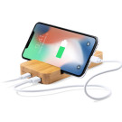 Powerbank de Bambú con Cargador Inalámbrico 15W
