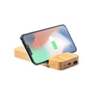 Powerbank de Bambú con Cargador Inalámbrico 15W