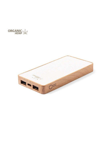 Power bank de cáñamo y madera