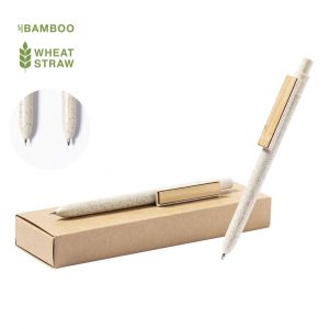 Set bolígrafo y portaminas de fibra de trigo