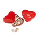 Caja de caramelos con corazones