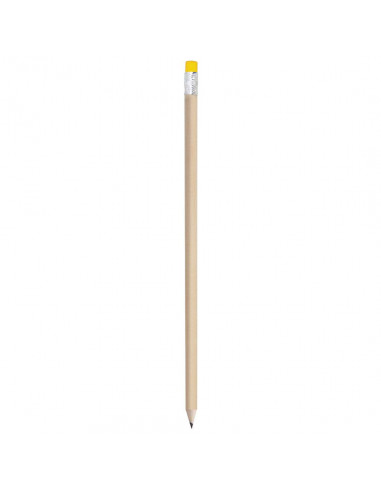 Lápiz de madera con borrador de colores