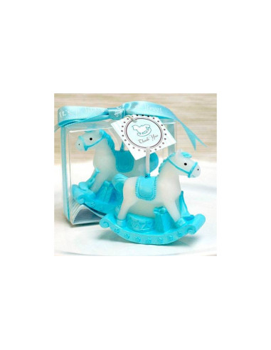 Vela para Bautizo | Vela Infantil Caballito Balancín